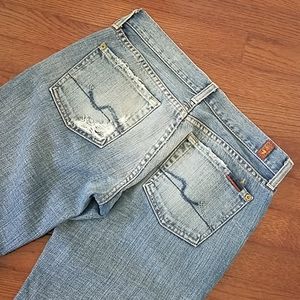 7 for All Mankind (7FAM) Havana Flare Rigid Vintage